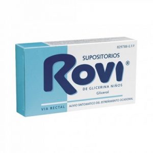 Supositorios Glicerina Rovi Infantil en Supositorios